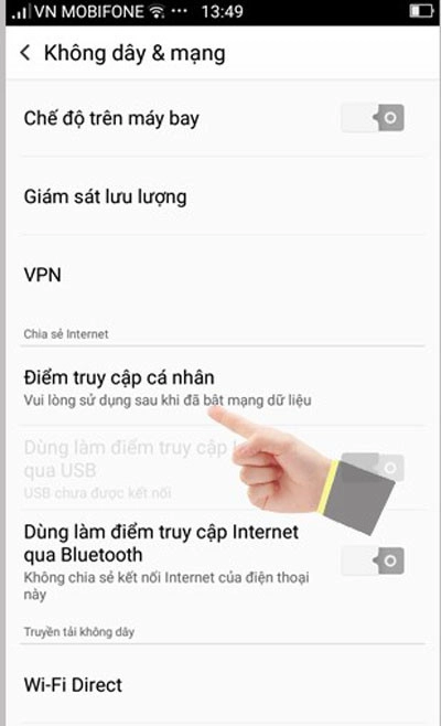 Phát WIFI Bằng Điện Thoại Oppo 3