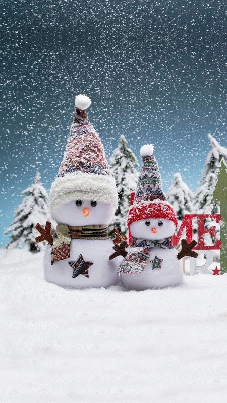 Đôi bạn thân dưới mùa đông tuyết rơi