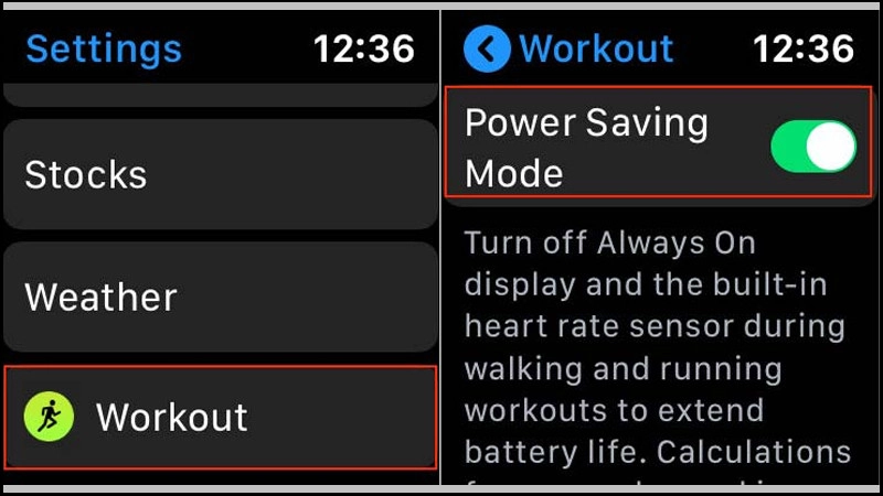 apple watch mau hết pin 5