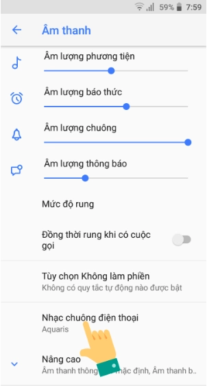 cách cài nhạc chuông điện thoại vsmart 3