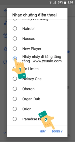 cách cài nhạc chuông điện thoại vsmart 8