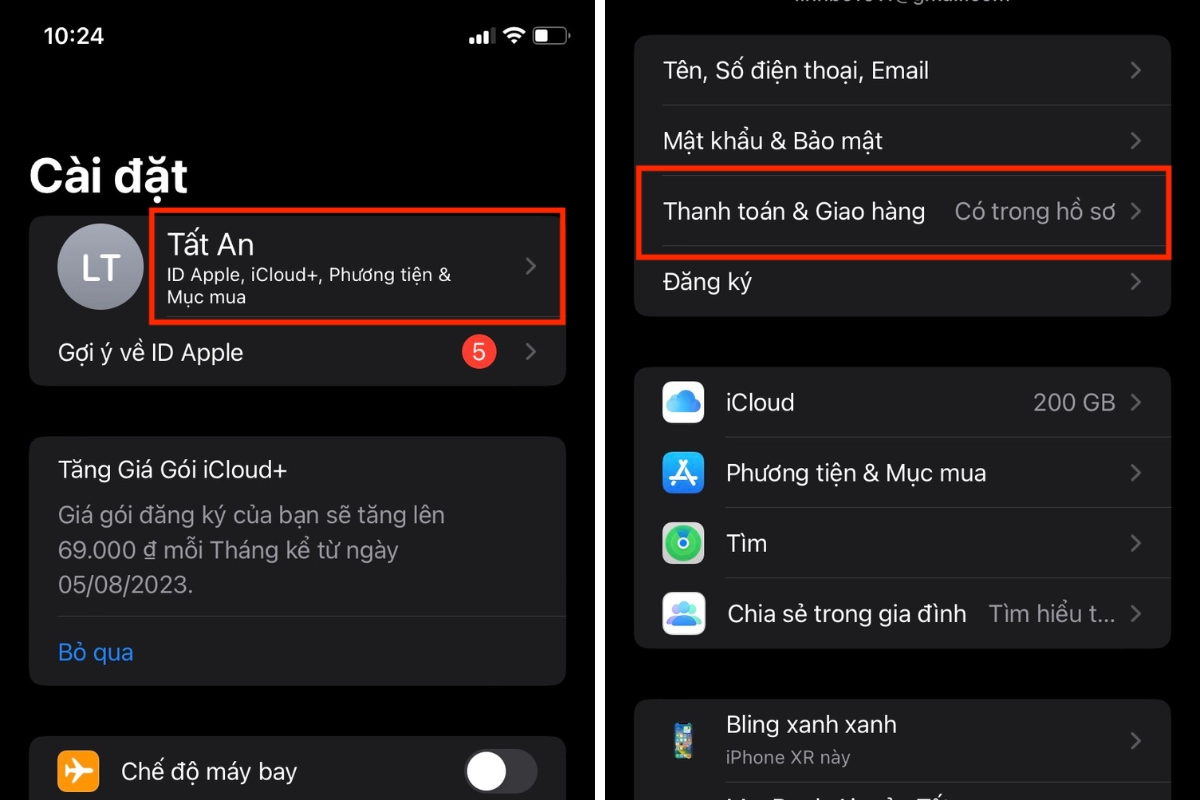 cách nạp tiền vào id apple