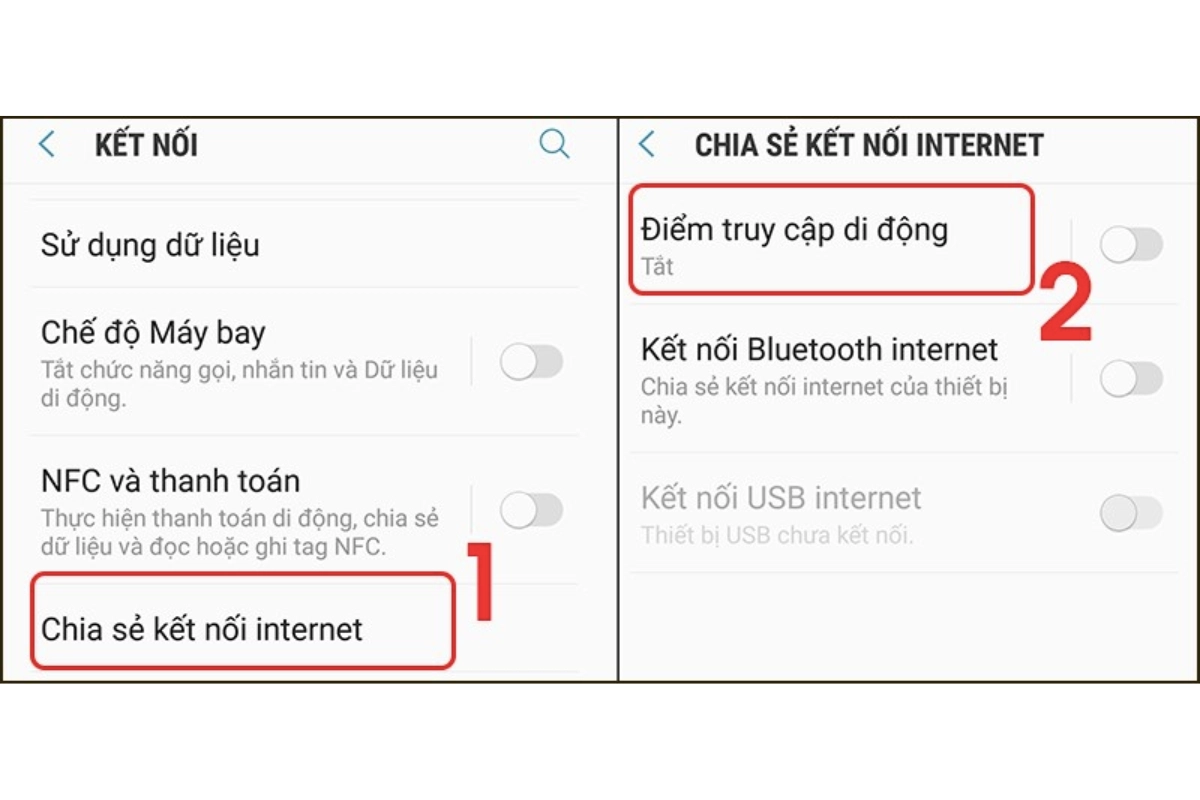 cách phát wifi trên samsung 2
