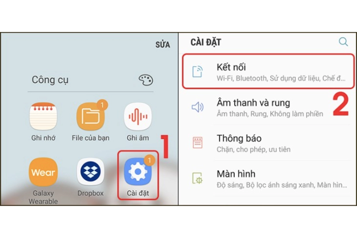 cách phát wifi trên samsung