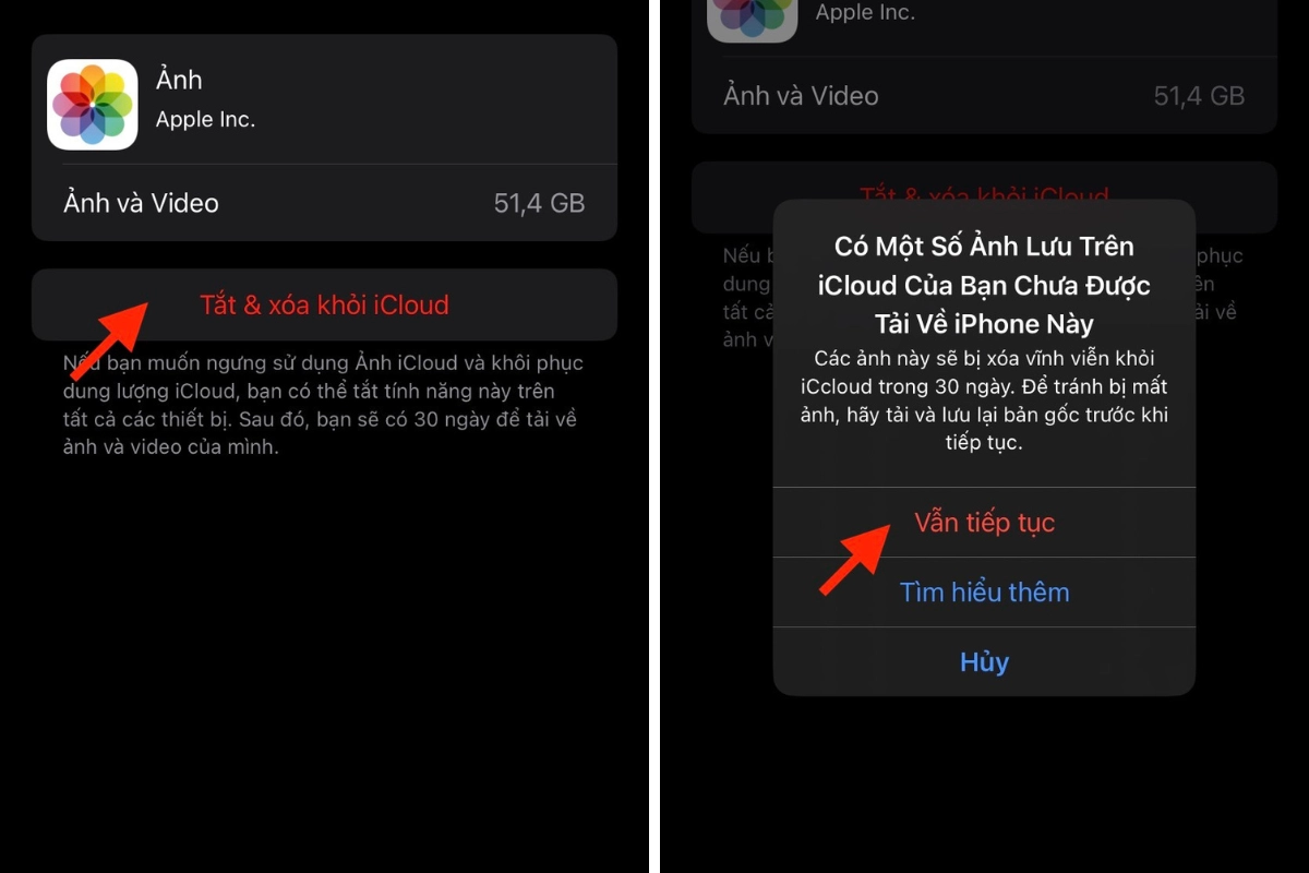cách xoá ảnh trên icloud 2