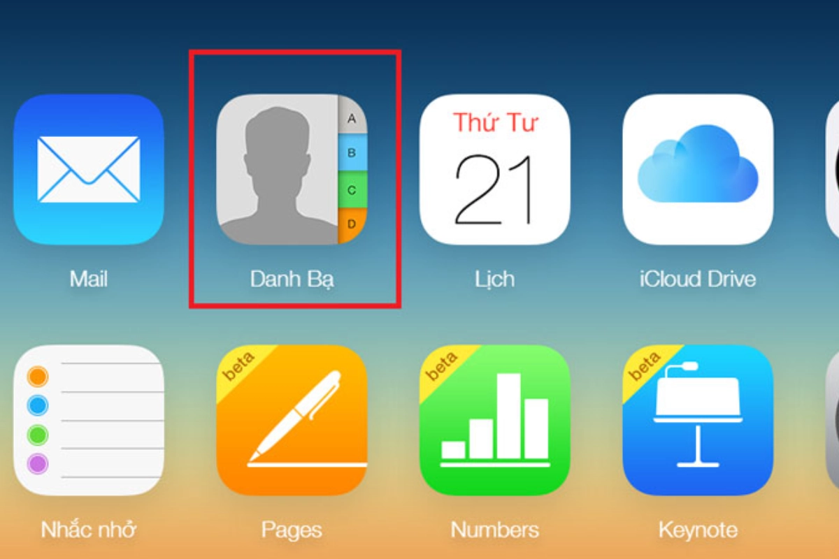 Truy cập vào danh bạ iPhone