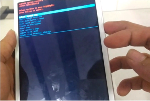 hard reset máy tính bảng samsung 8