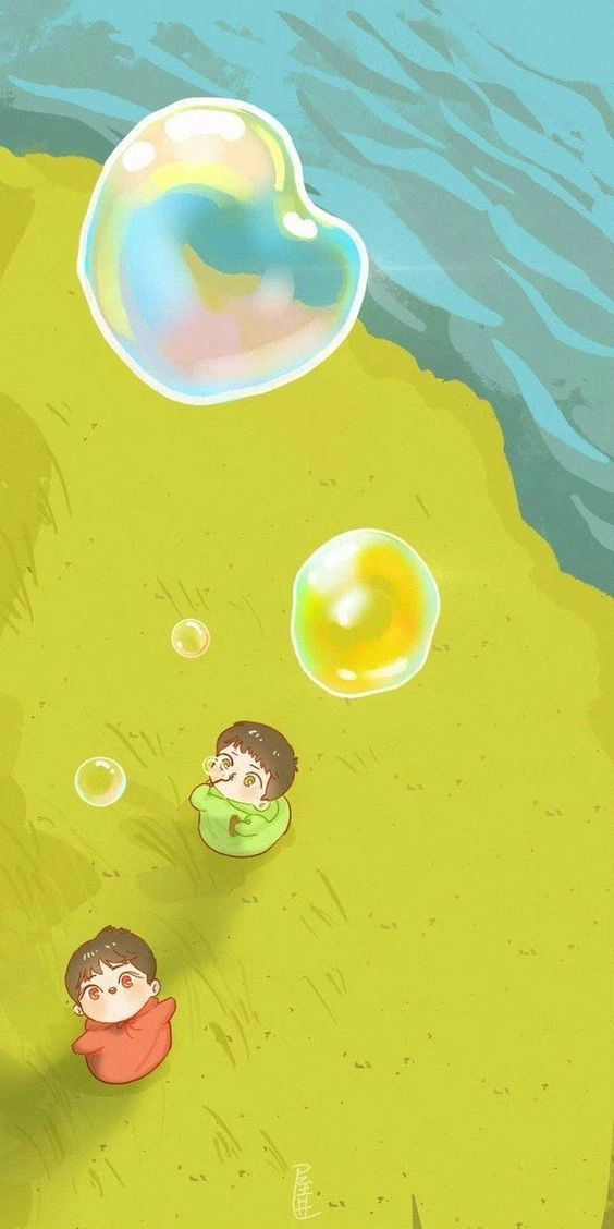 hình nền đôi chibi 2