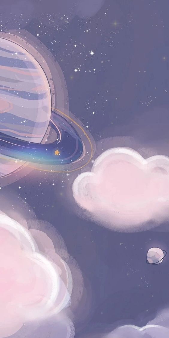 hình nền galaxy tím 2