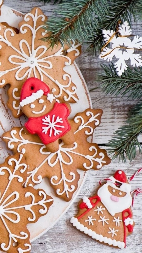 Bánh quy trang trí hình ông già Noel