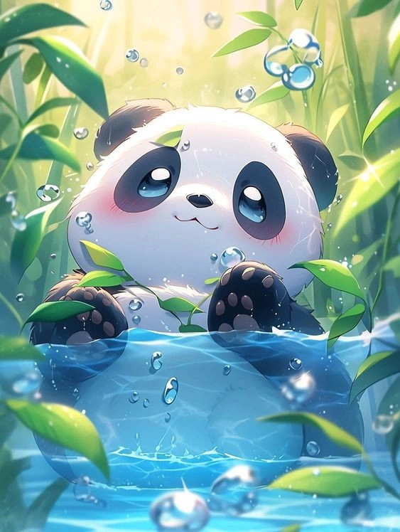 Hình nền iphone 6 plus chất 3d gấu trúc