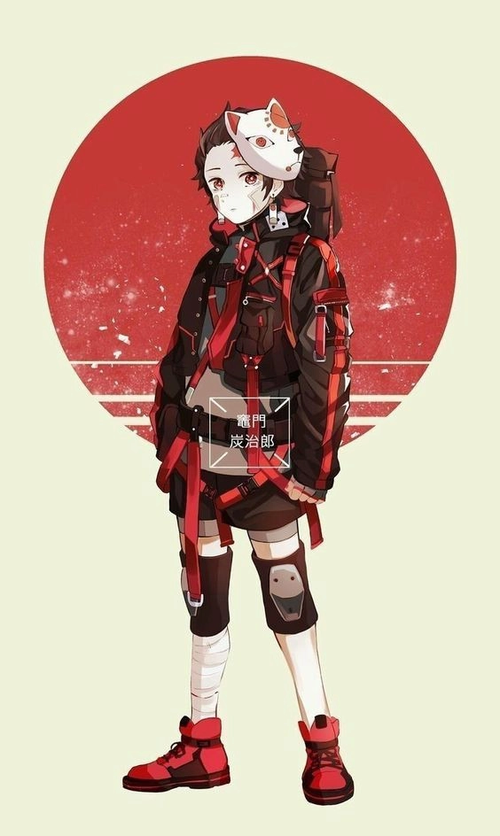 Hình nền iphone 6s plus chất anime mặt nạ sói