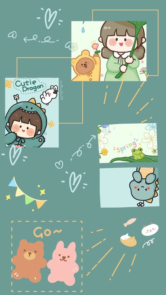 Hình nền iphone 6s plus cute hình chibi