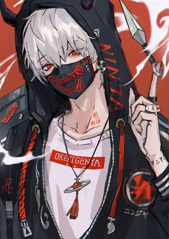 Hình nền ngầu nam đeo khẩu trang