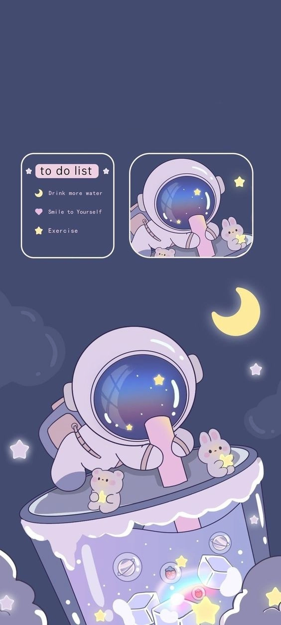 hình nền phi hành gia cute 1