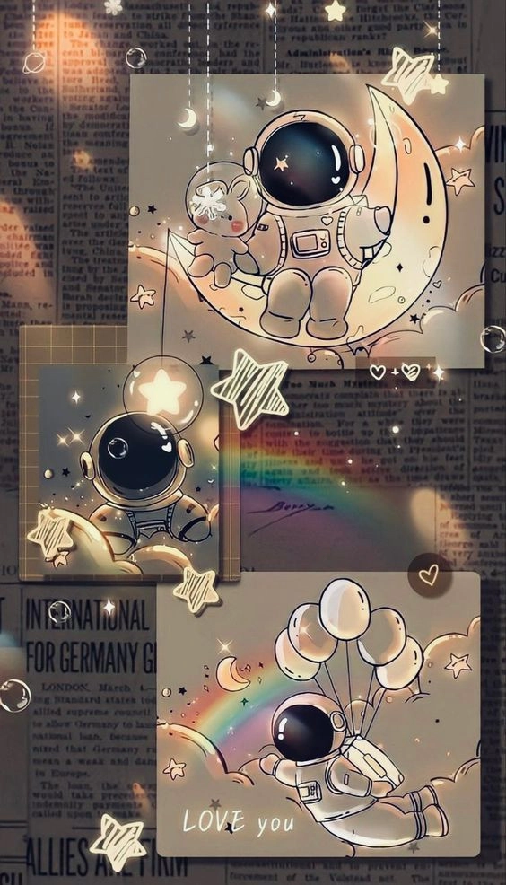 hình nền phi hành gia cute 2