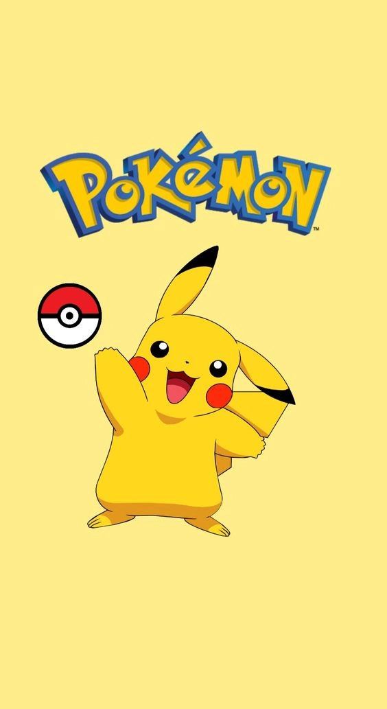 Hình nền Pikachu cười và bóng chứa