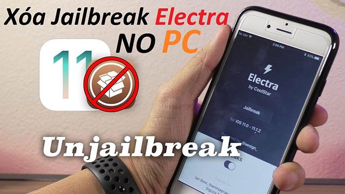 Hướng dẫn xoá jailbreak