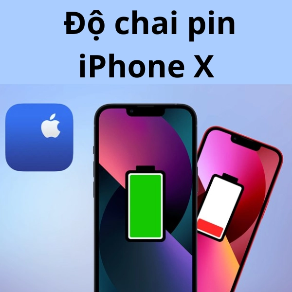 kiểm tra độ chai pin iphone x
