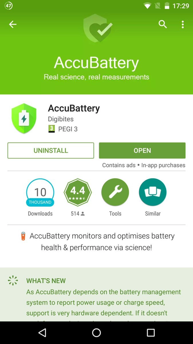 Kiểm tra độ chai pin trên huawei 1