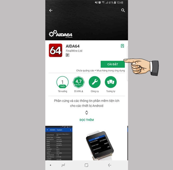 Kiểm tra độ chai pin trên huawei 8