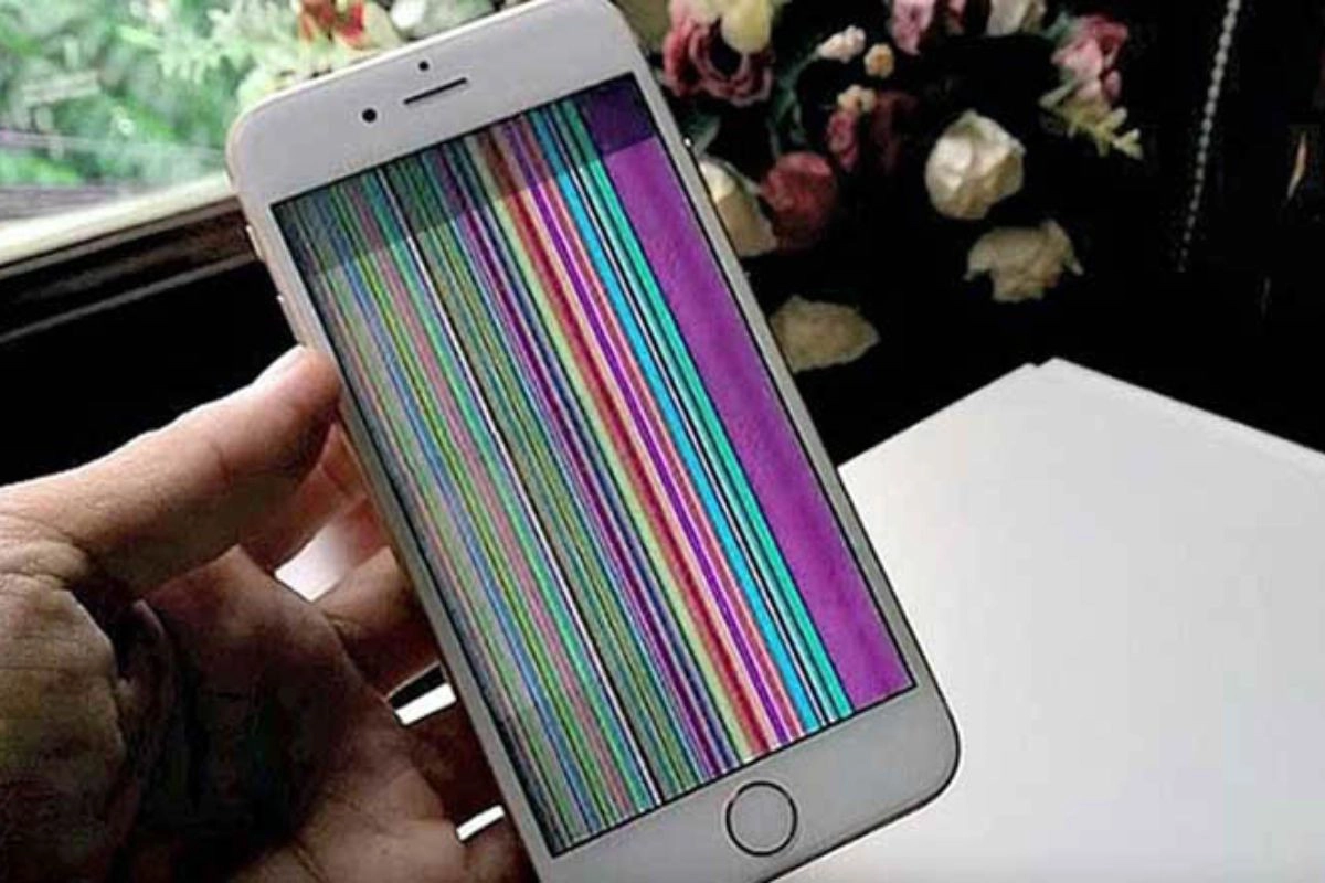 Màn hình iPhone sọc dọc