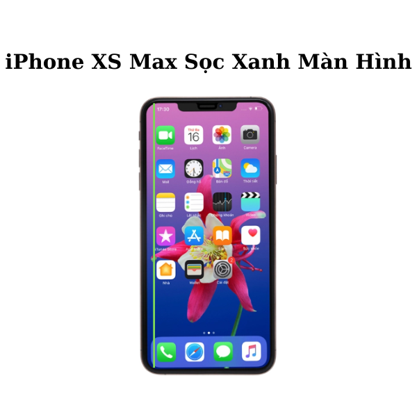 Màn hình iPhone Xs Max bị sọc xanh và cách sửa nhanh chóng