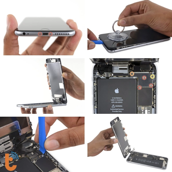thay dây nút volume gạt rung iphone 6s plus 2