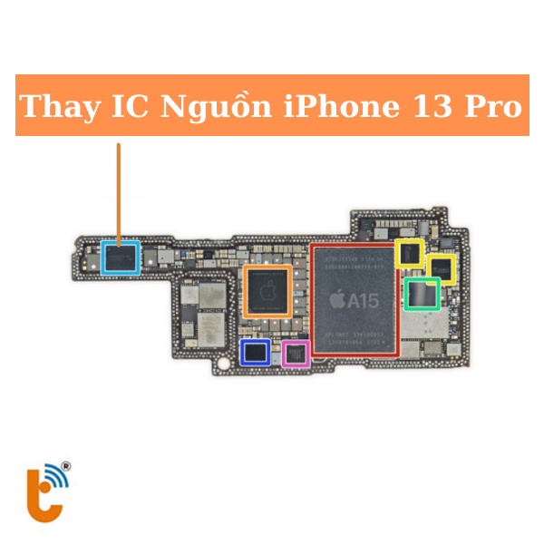 Thay IC nguồn iPhone 13 Pro