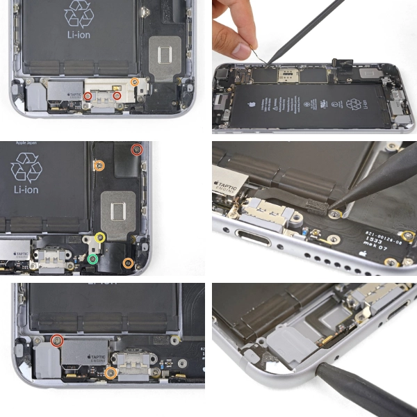 Quy trình thay jack tai nghe iPhone 6s Plus