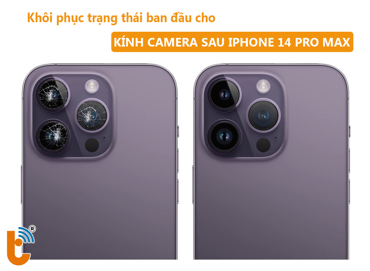 Thay kính camera sau iPhone 14 Pro max