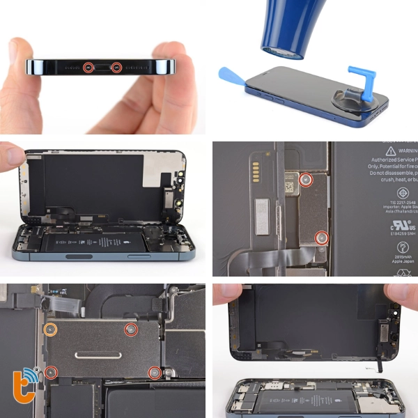 tháo màn hình iphone 12 pro