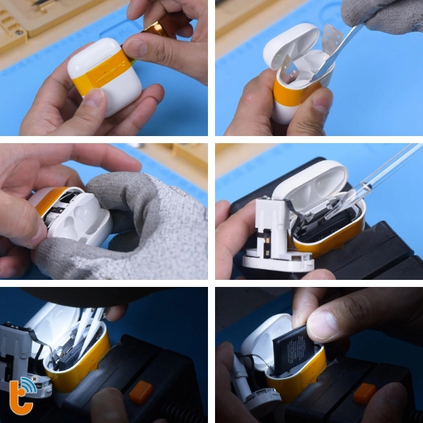 tháo pin dock sạc