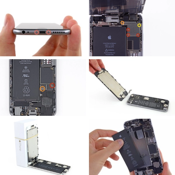 Quy trình thay, độ vỏ iPhone 6 thành 7