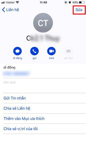 cách xóa danh bạ trên iPhone 4