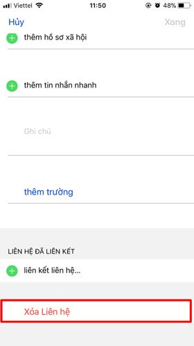 cách xóa danh bạ trên iPhone 5