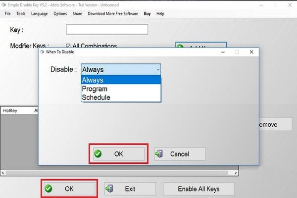 Chọn mục Ok để hoàn tất quá trình