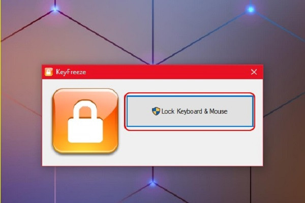 Chọn vào mục Lock Keyboard & Mouse