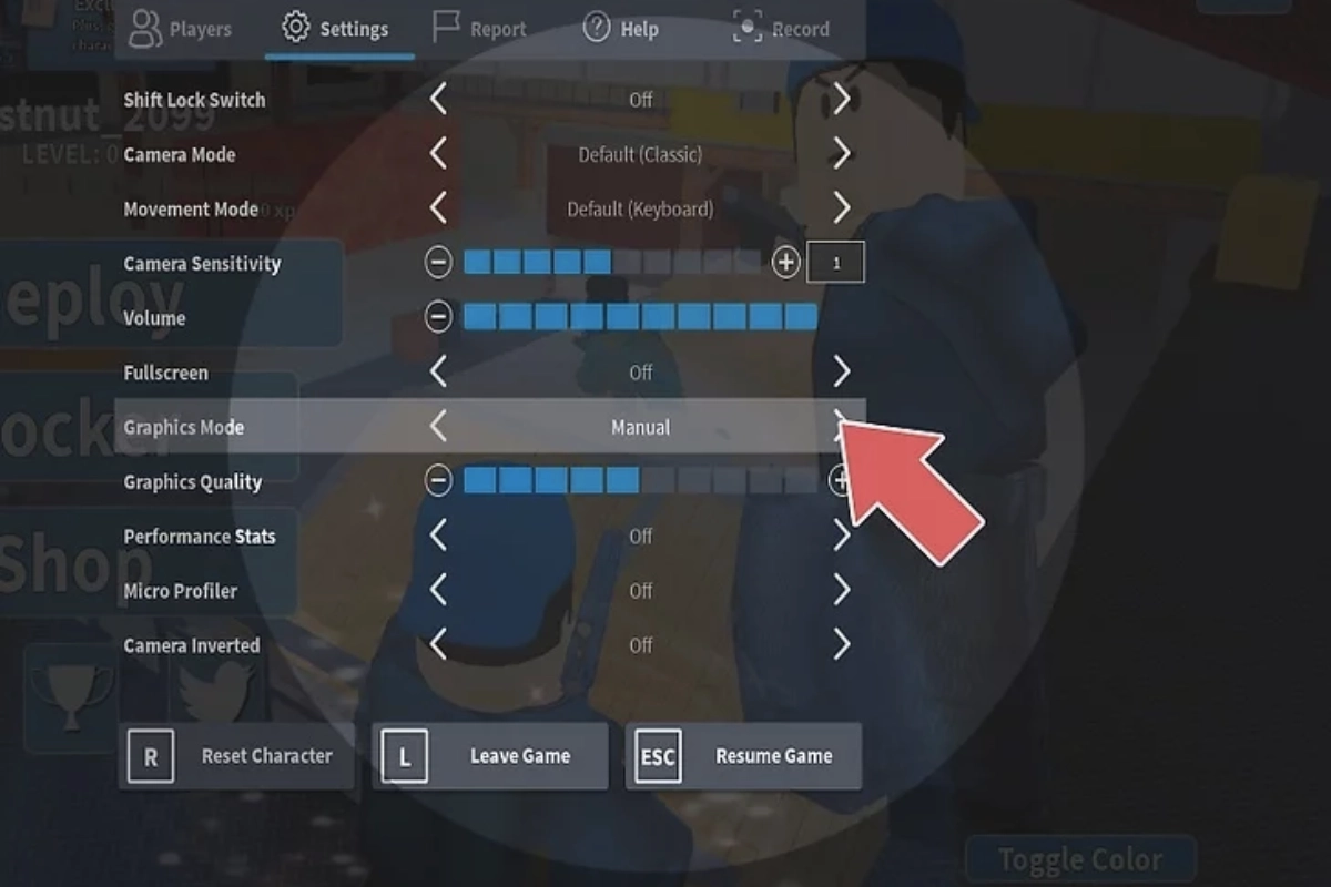 cách giảm lag Roblox 4