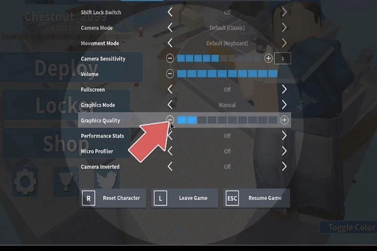 cách giảm lag Roblox 5