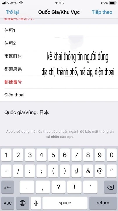 Địa chỉ người dùng