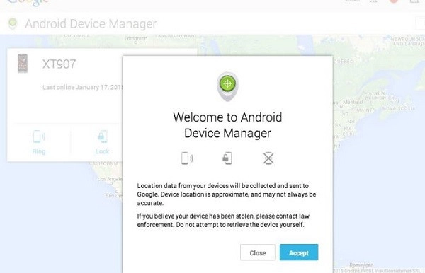 định vị điện thoại Android 5