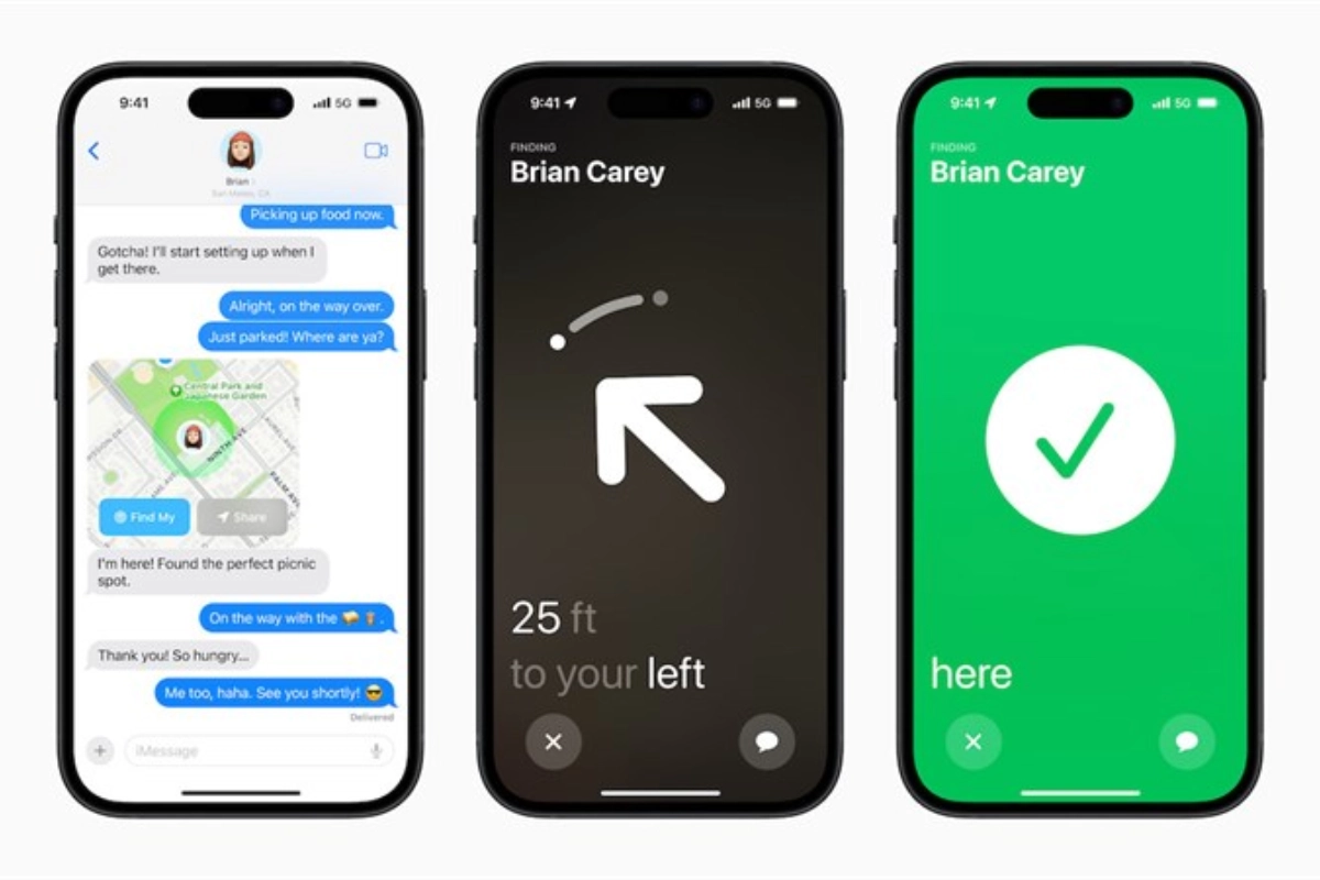 Tính năng sử dụng UWB thế hệ 2 trên iPhone 15 (Ảnh: Apple)