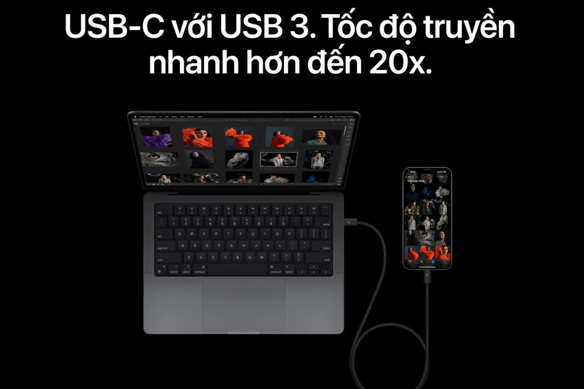 Lightning được thay thế bằng USB-C