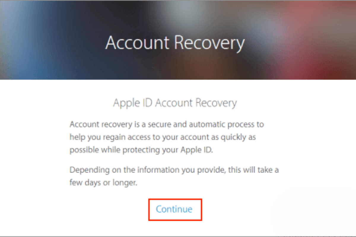 khôi phục tài khoản ID Apple 7