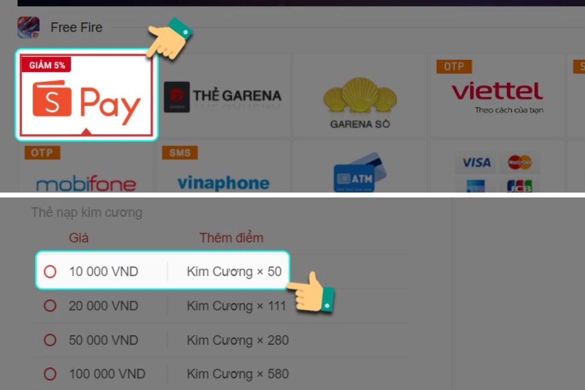 Nạp bằng ShopeePay