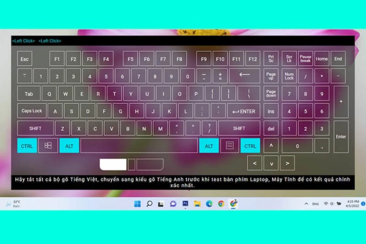  Vnit.vn – Kiểm tra bàn phím laptop đơn giản