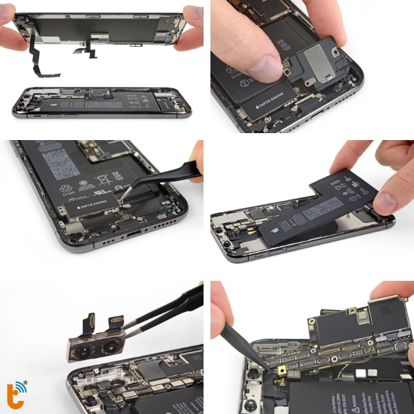 Tháo các linh kiện trên máy