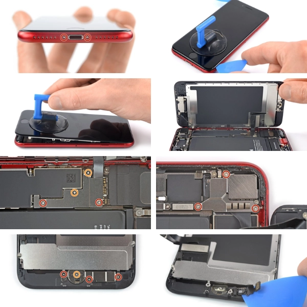 Quy trình tháo màn hình iPhone SE 3