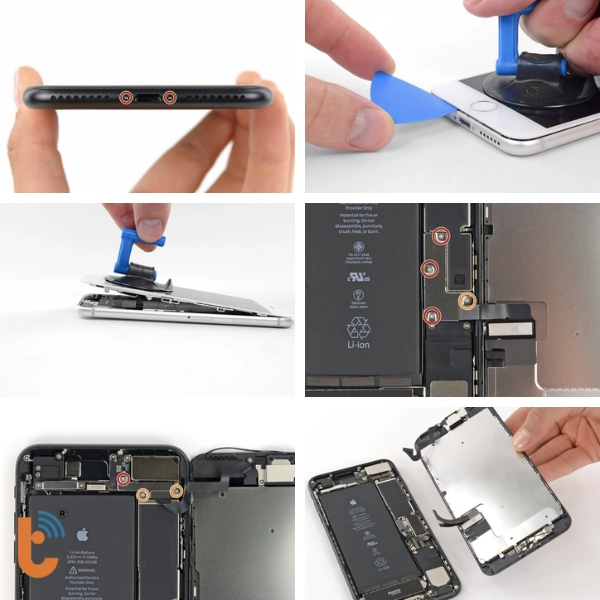 Thay pin Pisen iPhone 7 Plus 2